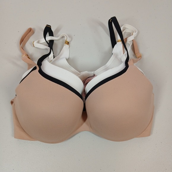 Victoria’s Secret Other - Bundle Victoria's Secret Bras Women 32D Black Nude White Demi T Shirt Bras